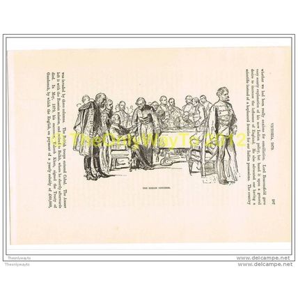 BERLIN CONGRESS, BOOK ILLUSTRATION (PRINT) FROM c1890