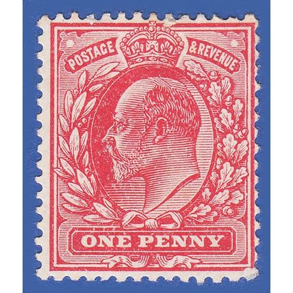 GB KEVII 1902 1d SCARLET SG219 GMM