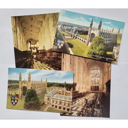 Postcards King’s College, Cambridge. Unposted. Job lot