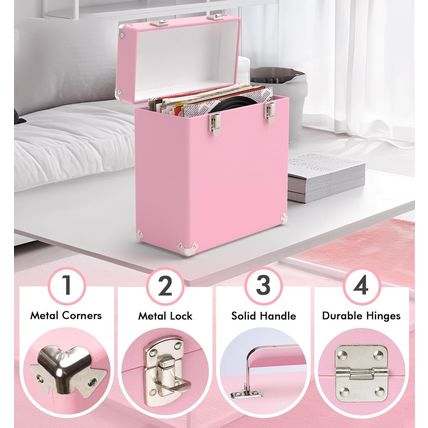 Vinyl Storage and Carrying Case, Waterproof and Dustproof Portable Organizer, LP