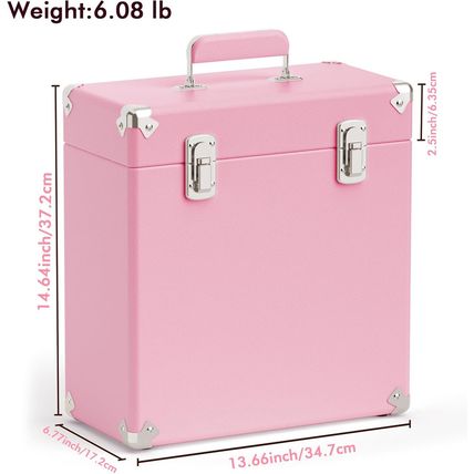 Vinyl Storage and Carrying Case, Waterproof and Dustproof Portable Organizer, LP
