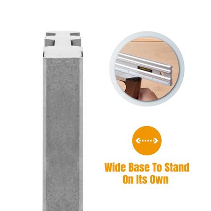 POWERTEC 50 Inch Machinist Aluminum Straight Edges, with .003'' Tolerance for Ch