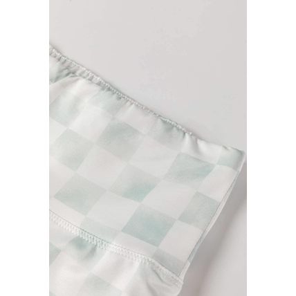 Gray Checkered Pattern High Waist Skinny Leggings