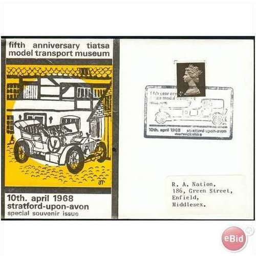 GB Covers 1968 - x 5 Model Transport Museum 5th Anniv 1