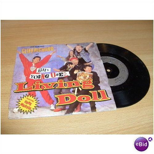 cliff richard & the young ones, living doll.1986 72 p/s