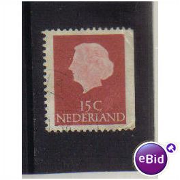 NETHERLANDS 1953 QUEEN JULIANA 15C COIL F/U SG777C