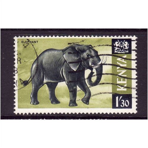 KENYA 1966 SG 30 1s.30 AFRICAN ELEPHANT FINE USED
