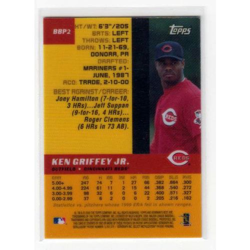 2000 Bowman’s Best Preview Ken Griffey, Jr. baseball card #BBP2 - Reds