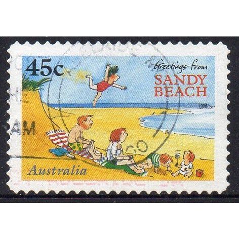 Australia 1996 Children's Book Council - Sandy Beach 45c s/a Used