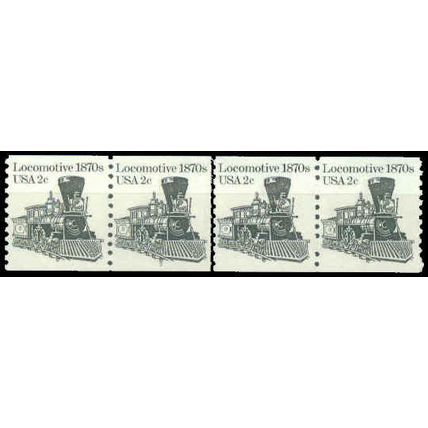 1897A 2c Locomotive Very Fine MNH Dry Gum PNC 3/4 P0272