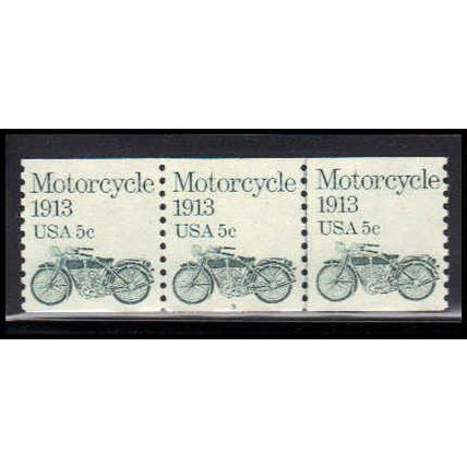 1899 5c Motorcycle Very Fine MNH Dry Gum PNC 3/3 PA2293