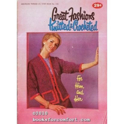 Great Fashions Knitted & Crocheted Star Book No 198