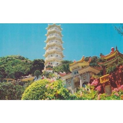 Har Par Mansion Tiger Palm Garden Pagoda Hong Kong Postcard