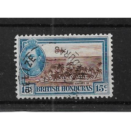 BritishHonduras.SG156 15c Sergeant's Cay.Fine Used.Jan23