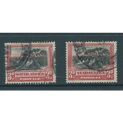 south africa stamps sg35 sg 35 single pair used