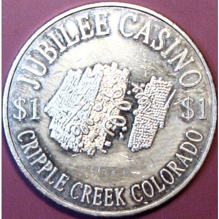 Jubilee. $1 Casino Token. Cripple Creek, CO. F09.