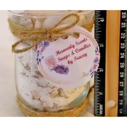 Nautical Beach Theme Glass Jar W/Seashells, Sand & Twine Handmade Artisan Decor