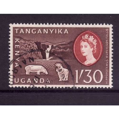 KENYA UGANDA AND TANGANYIKA 1960 1s.30 CHOCOLATEAND BROWN RED SG193 FINE USED