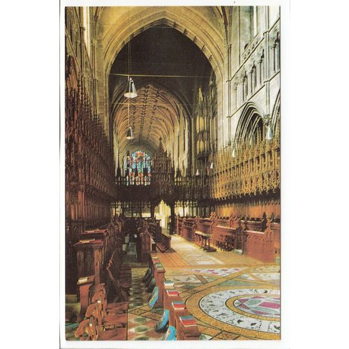 The Choir Chester Cathedral Postcard 0111