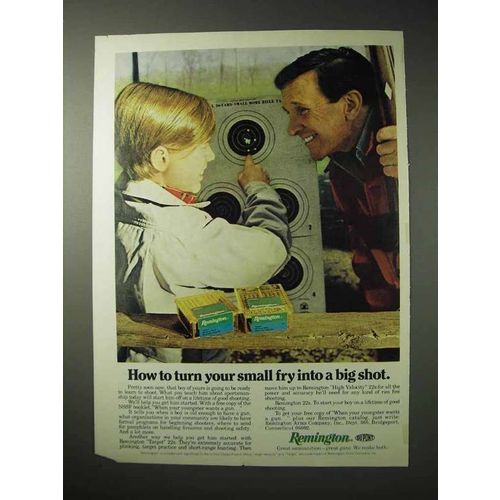 1976 Remington Ammunition Ad - Small Fry into Big Shot