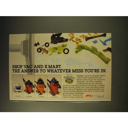 1989 Kmart Shop Vac Vacuum Cleaners Ad - Shop vac and Kmart. The answer