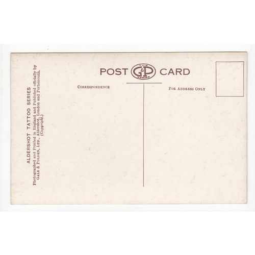 Aldershot Tattoo Series Postcard AT109