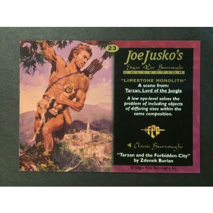 Joe Jusko: Edgar Rice Burroughs I trading card #23, excellent condition!