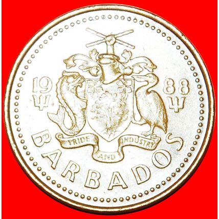 Ⰶ GREAT BRITAIN (1973-2007): BARBADOS ★ 5 CENTS 1988! LOW START ★ NO RESERVE!