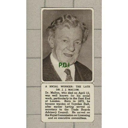 (4323) Dr J J Mallon London Social Worker Toynbee Hall - 1961 Clip