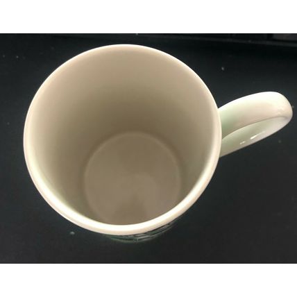 DUNOON Animal Farm Fresian Cow Green Mug / Beaker STONEWARE Made in Scotland