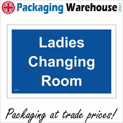 GE956 LADIES CHANGING ROOM SIGN WOMENS LEISURE FITTING ROOM SPORT LOCKER SHOP