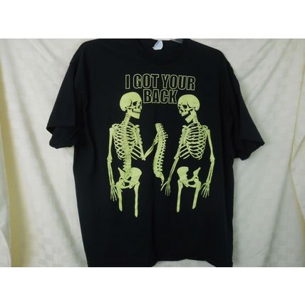 Got your back 2XL Mens T shirt Gildan Preshrunk cotton Skeleton Halloween