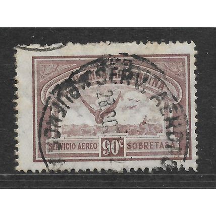 ARGENTINE REP 1928 90c PURPLE ANDEAN CONDOR SG 571 FINE USED