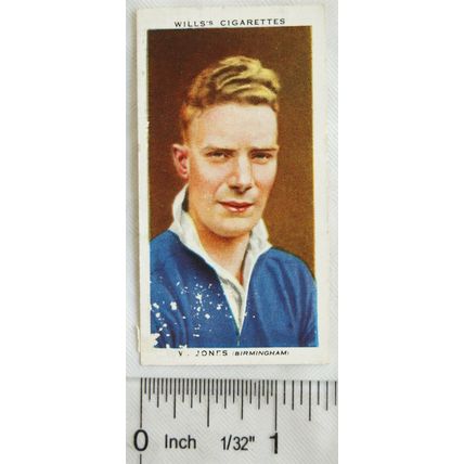 1935 Wills Association Footballers No. 25 W. Jones, Birmingham
