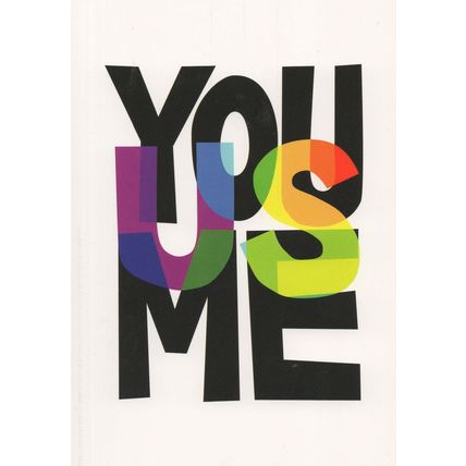You Us & Me Human Rights Equality LGBT Anti Racism Postcard