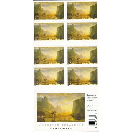 Albert Bierstadt Sheet of Twenty 42 Cent Postage Stamps Scott 4346