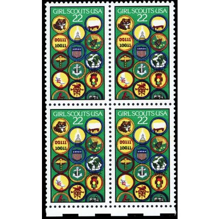 2251, Mint NH 22¢ Black Color Shift Block Freak Error * Stuart Katz