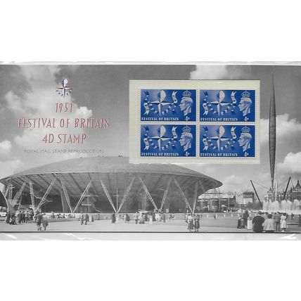 1951 Festival of Britain 4D Stamp: Royal Mail Reproduction Pack