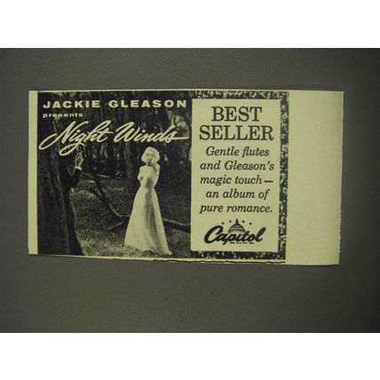 1956 Capitol Records Ad - Jackie Gleason presents Night Winds