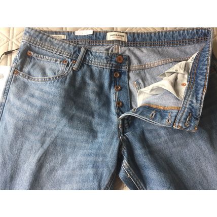 Jack & Jones Comfort Jeans 36W 32L - Waist 36" W36 - Leg 32" L32 - Button Fly