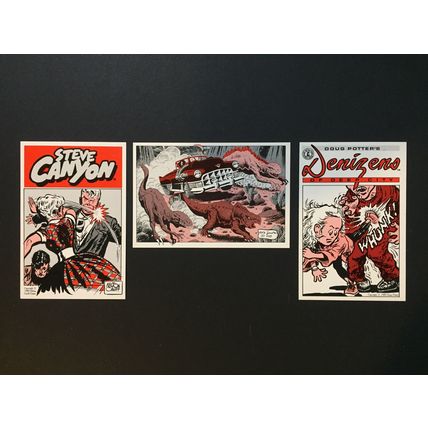 Kitchen Sink Press 20th Anniversary trading cards #s 21-23, 1988