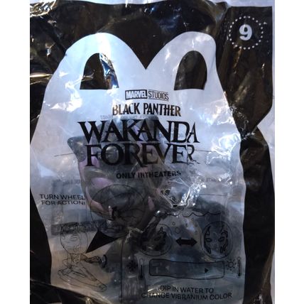 McDonald's 2022 Happy Meal #7 and #9 Black Panther Wakanda Forever Marvel Figure