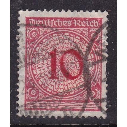 Germany 1923 Gold Currency 10pf Fine Used SG 354 VGC