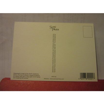 ANGEL OF THE NORTH, GATESHEAD, NEWCASTLE.unused postcard #