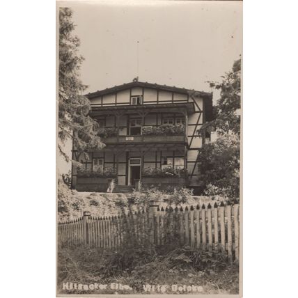 Hitzacker Germany Hotel Old Real Photo Postcard
