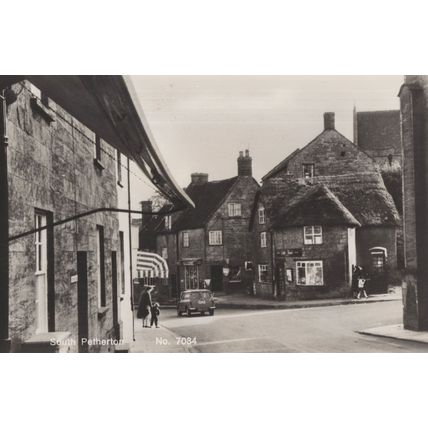 Old BT Phone Box Gas Van at South Petherton Somerset RPC Postcard