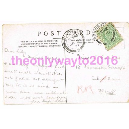 White Hall, London, 1907, Postcard