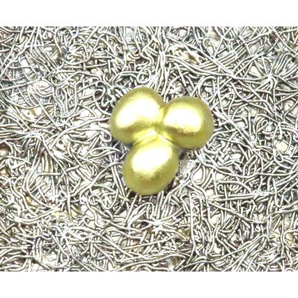 Golden Birds Nest Ornament with Three Golden Eggs 5.5 CM Gift Easter Eggtastic!