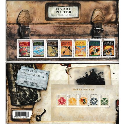 2007 Harry Potter Stamp Set & Miniature Sheet 12x1st Class Presentation Pack M16