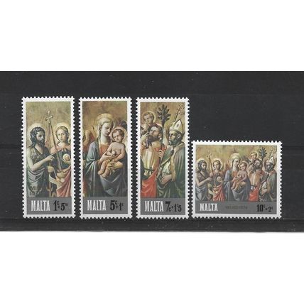 Malta.1976 Christmas set of 4.Mounted Mint.May25